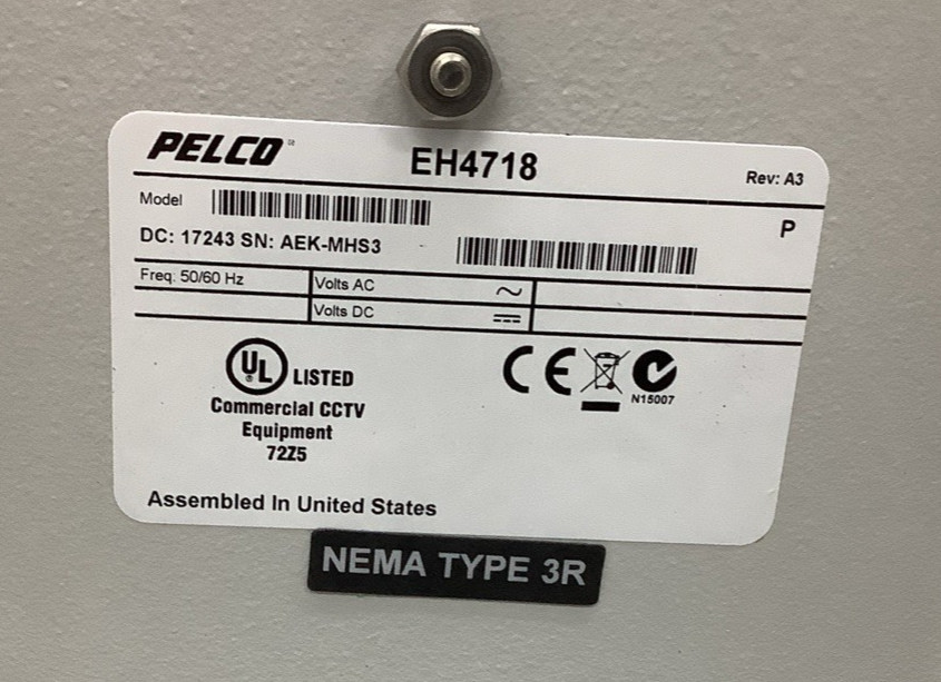 Pelco EH4718 Die Cast Security Camera Enclosure 18" (R95)