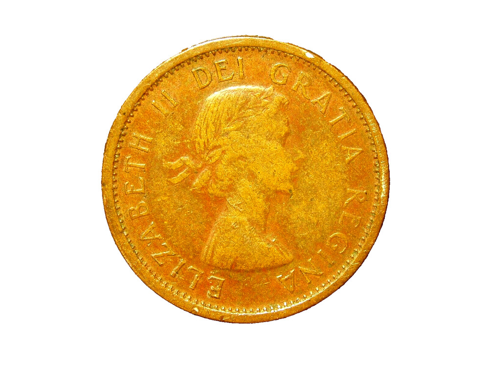 CANADA 1964 1 CENT COIN # 1