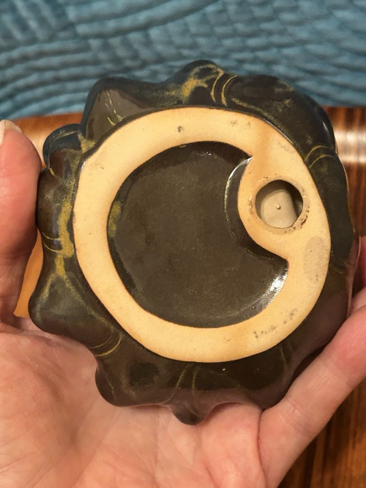 Ceramic Incense Burner - Cascading Effect - Koi Fish, Blue Crystal Tree