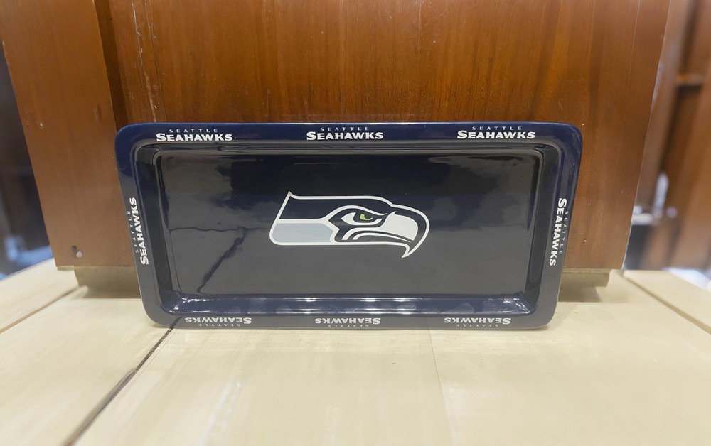 NFL Seattle Seahawk 14” Rectangular Serving Platter. NWT & With Holographic Seal
