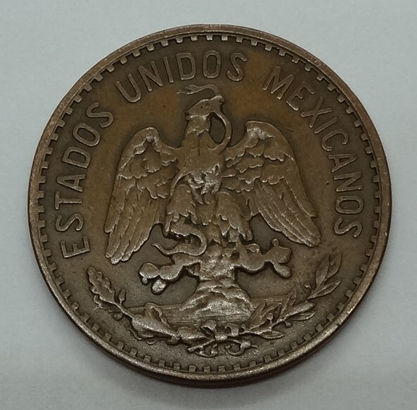 1927 MEXICO, 2 CENTAVOS, NICE DETAILS, KM# 419