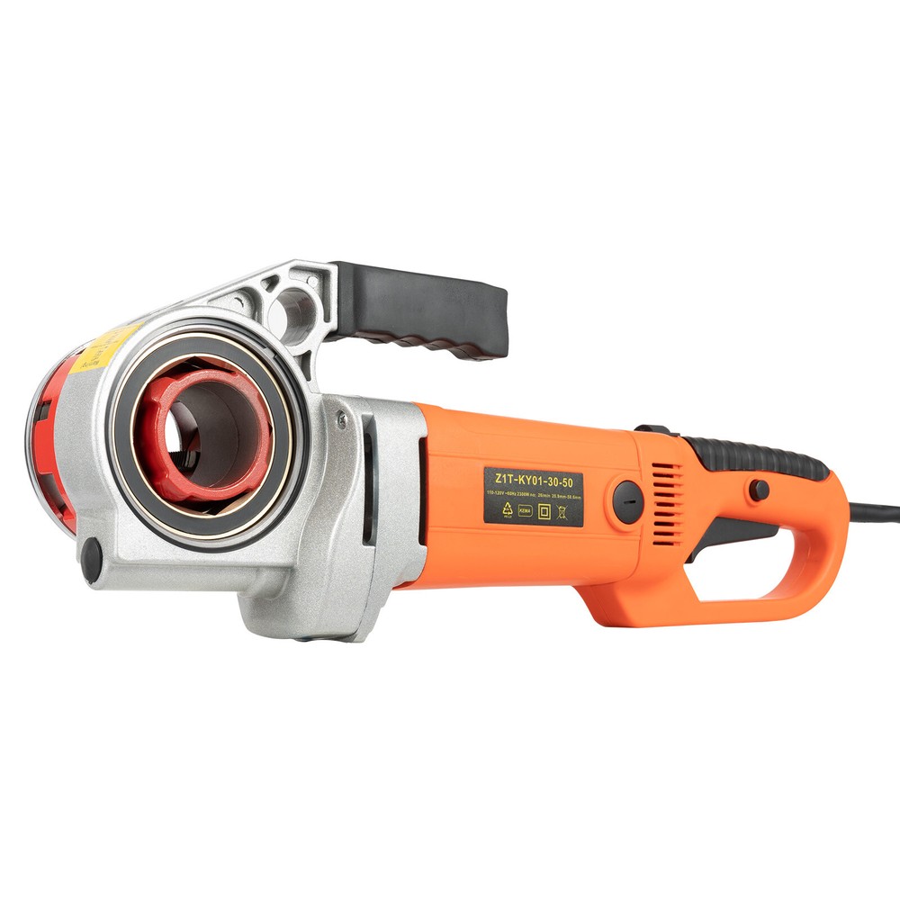 Compact Electric Pipe Threading Machine with 6 Dies, 2300W Power