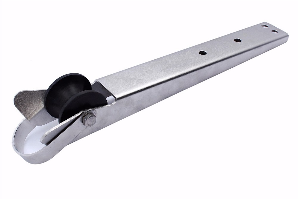 Stainless Steel Boat Anchor Roller Self Launching with Rubber Bow Roller Docking