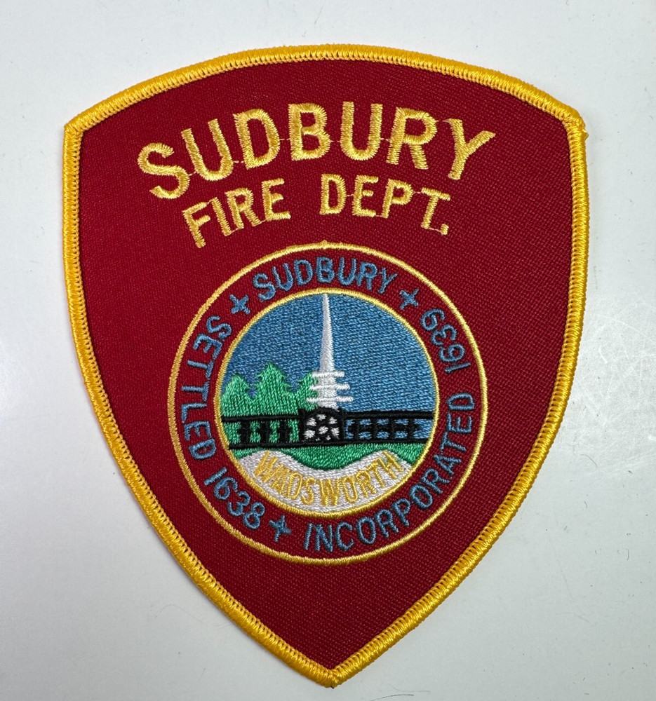 Sudbury Fire Massachusetts MA Patch C5