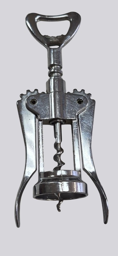Irvinware Chrome Wing Corkscrew & Bottle Opener – Vintage Barware Tool