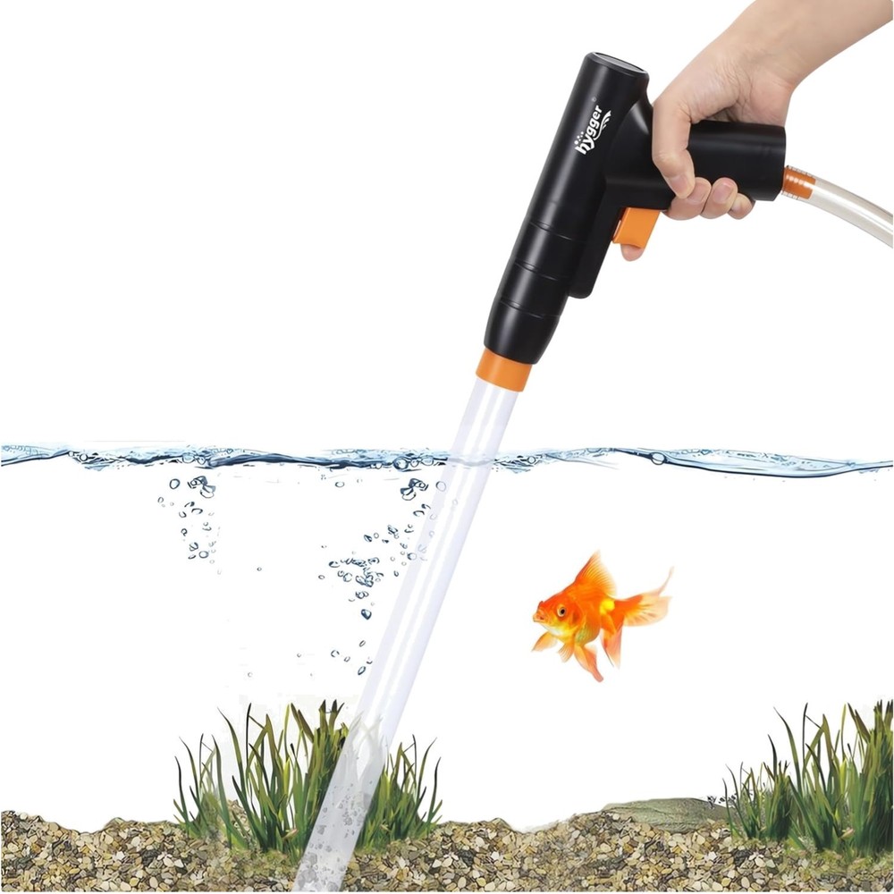 Durable Aquarium Siphon Vacuum Cleaner with Quick Water Change Functionality
