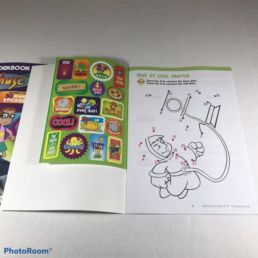 2-Pack Cyberchase/Multiplication Grades 2-3 Workbooks New