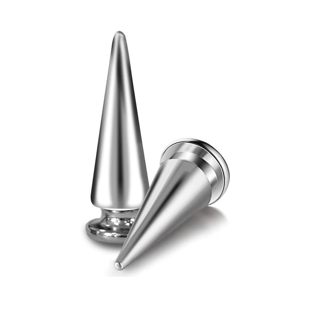 200 Sets Silver Cone Spikes Multiple Sizes Screw Back Studs Punk Rock Bullet Riv