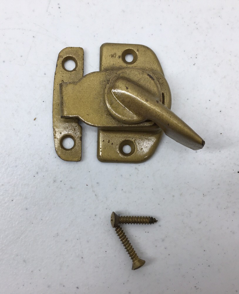 Vintage Brass Window Latch Sash Lock Handle Amerock #3