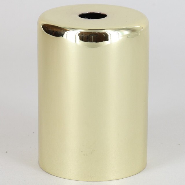2-1/4in Tall Edison Lamp Socket Cup - Brass Plated 578G