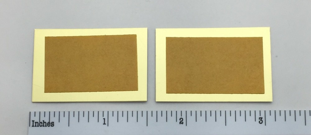 Castle Acoustics Speaker Badge Custom Engraved Solid Brass Pair