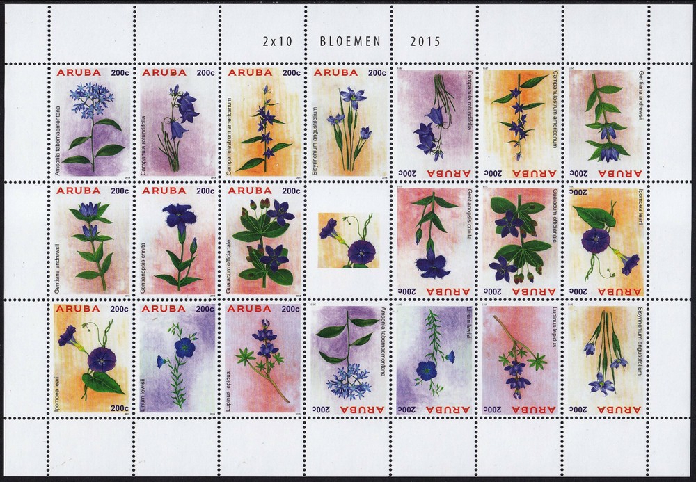 Arubu Issue 2015 (FS 793-802) Flowers