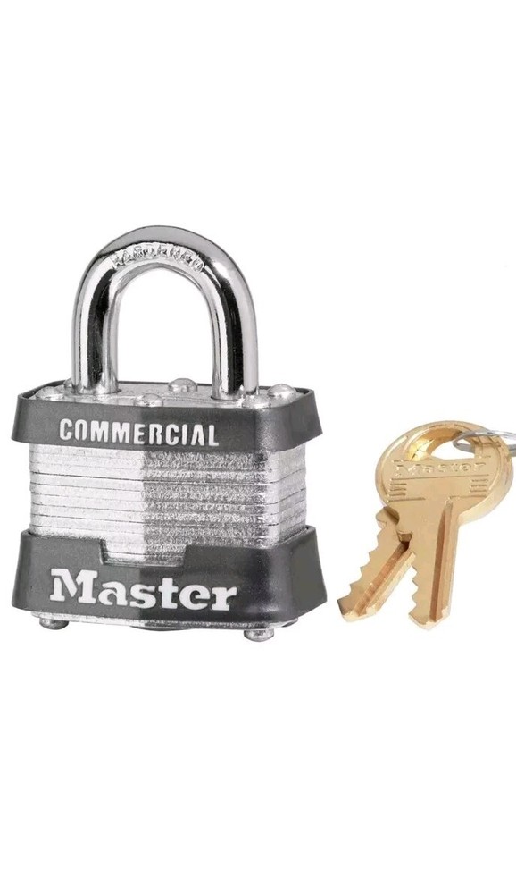 Master Lock Model No. 3MK Steel Padlock