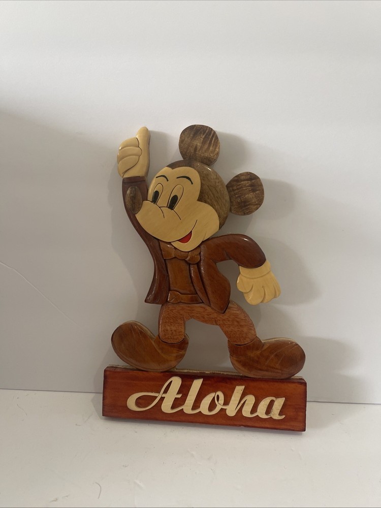 Mickey Mouse Aloha Wood Sign