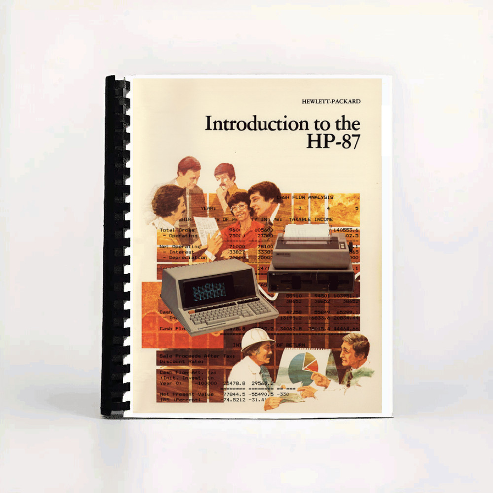 Owner Manual for HP-87 Vintage Computer