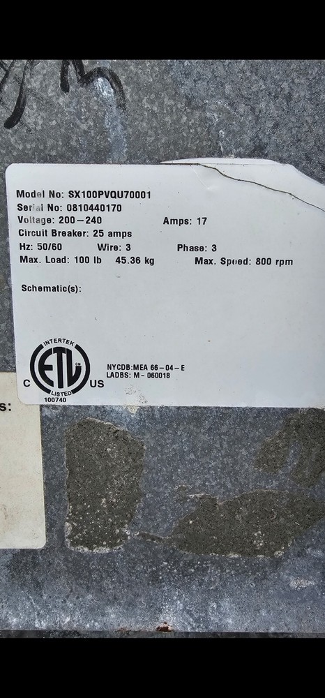 Commercial Washer Speed Queen 100 Lbs