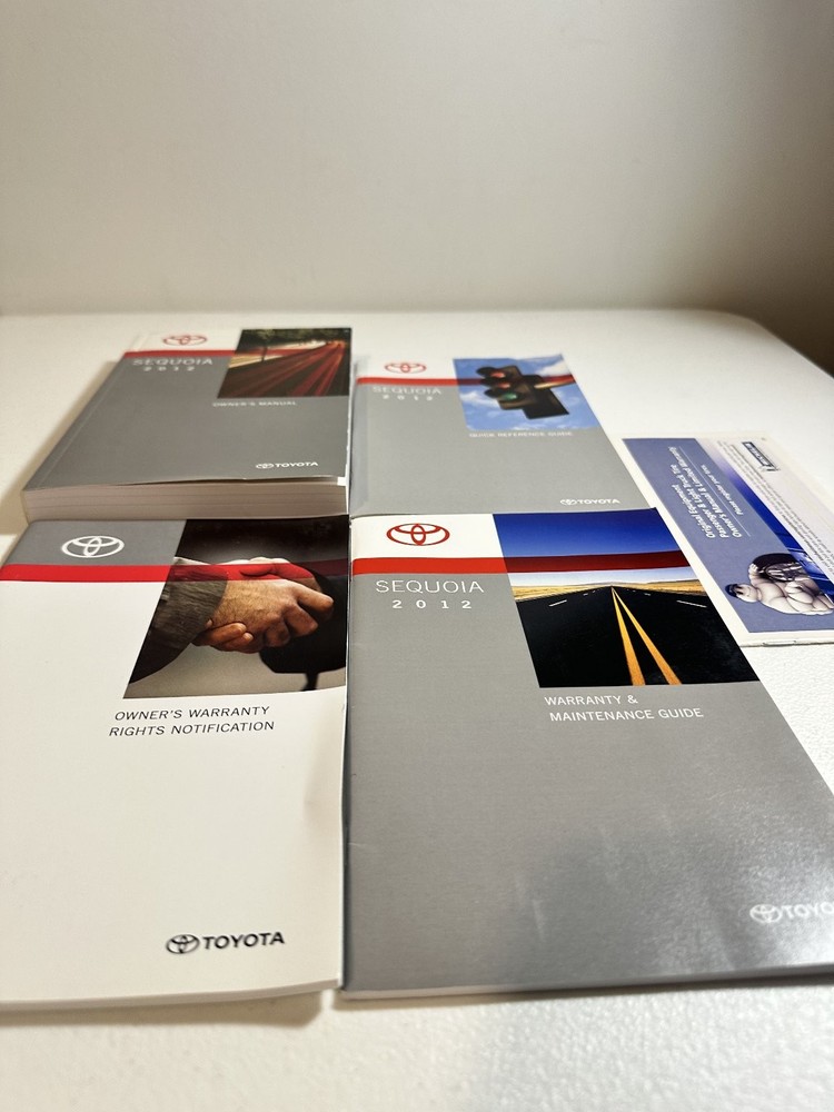 Toyota Sequoia 2012 Owner's Manual Set