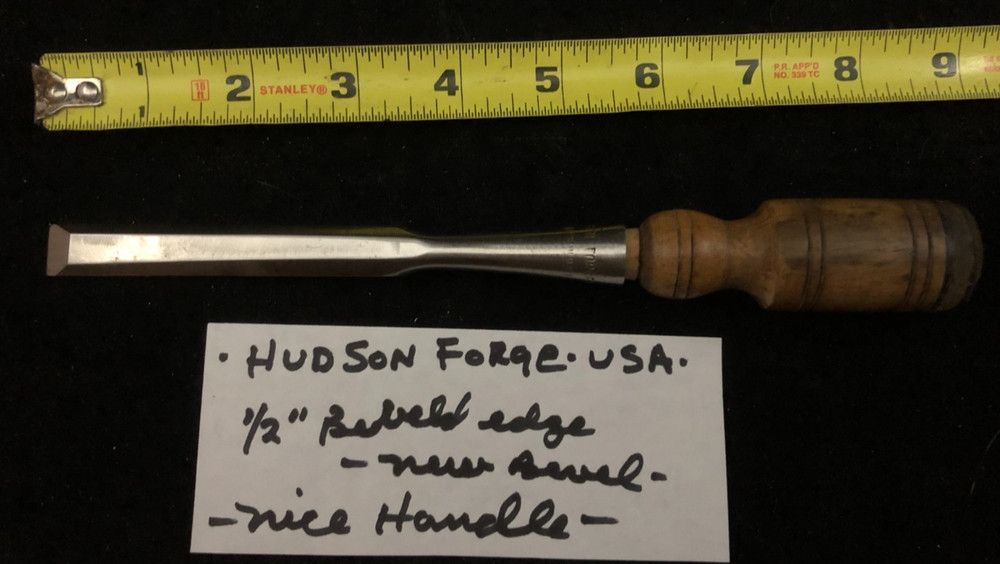 Hudson Forge Co. 1/2" Wide beveled Chisel