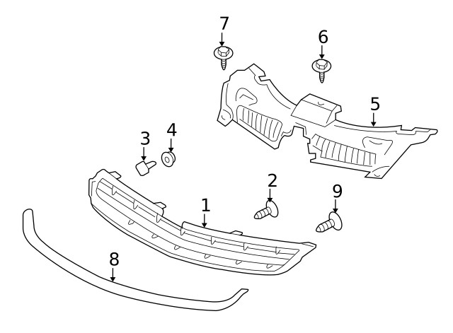 Genuine GM Sight Shield 96804230
