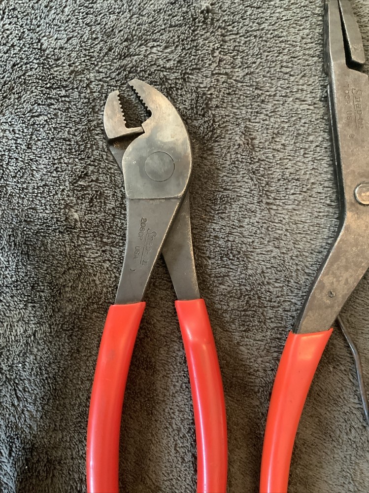 Snap On 5pc Pliers Set, See Pics…mixed Styles, Used…all Work
