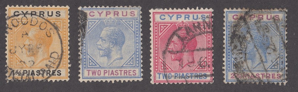 Cyprus #78-81 Used