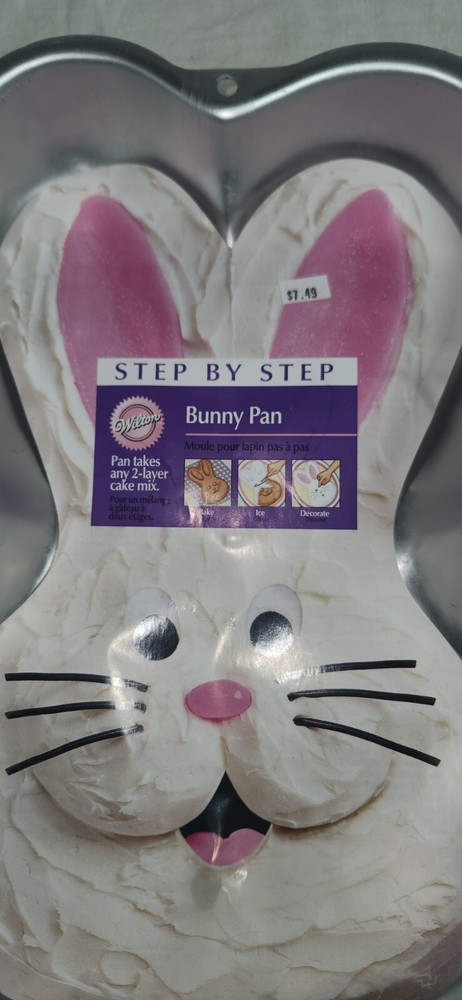 Wilton Aluminum Step by Step 2 Layer Bunny Pan Cake 2003 2105-2074