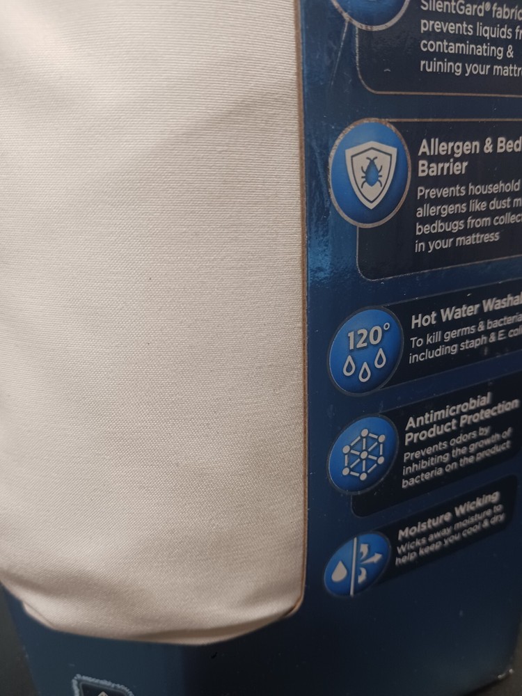 Maximum Mattress Protector White AllerEase Waterproof Washable Full Size