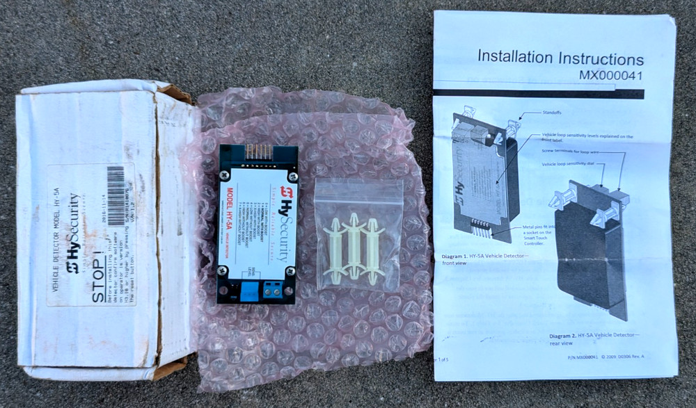 HySecurity HY-5A Vehicle Detector