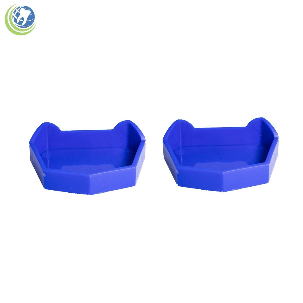 Dental Lab Model Base Former Molds Tray Loading with Notches Color Coded 6/set