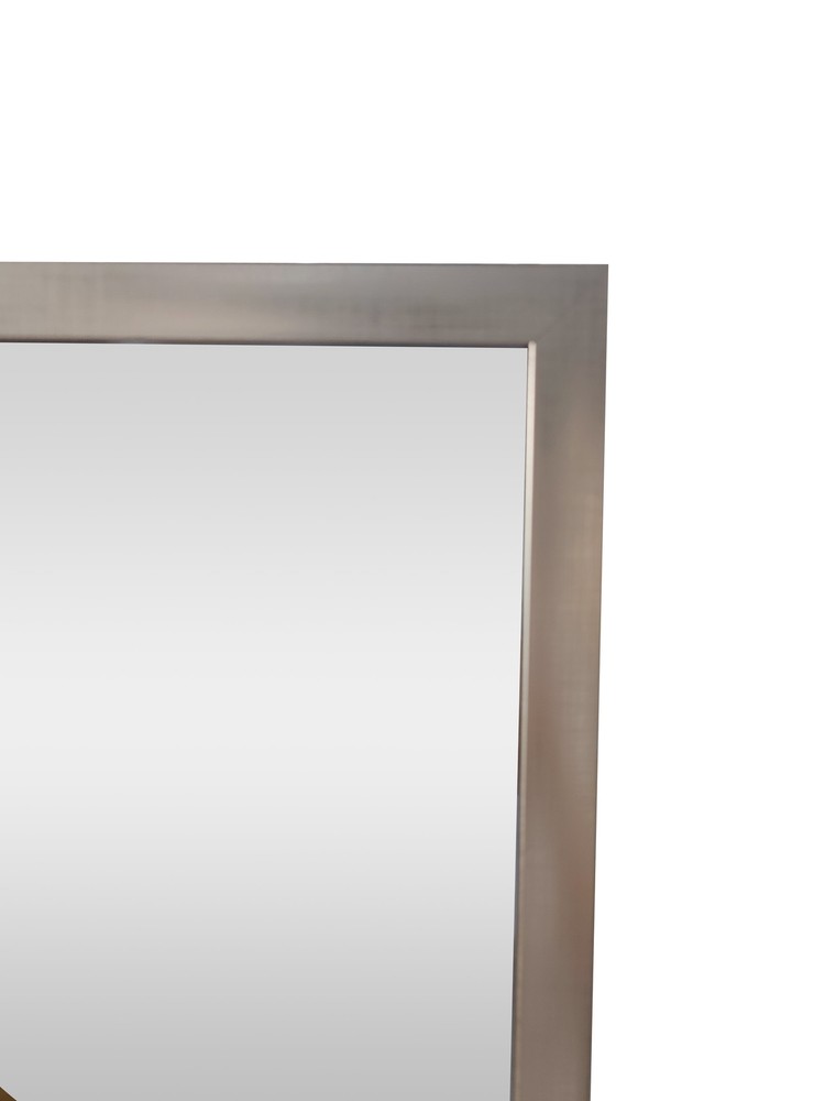 17" x 58" Black Modern Cheval Mirror