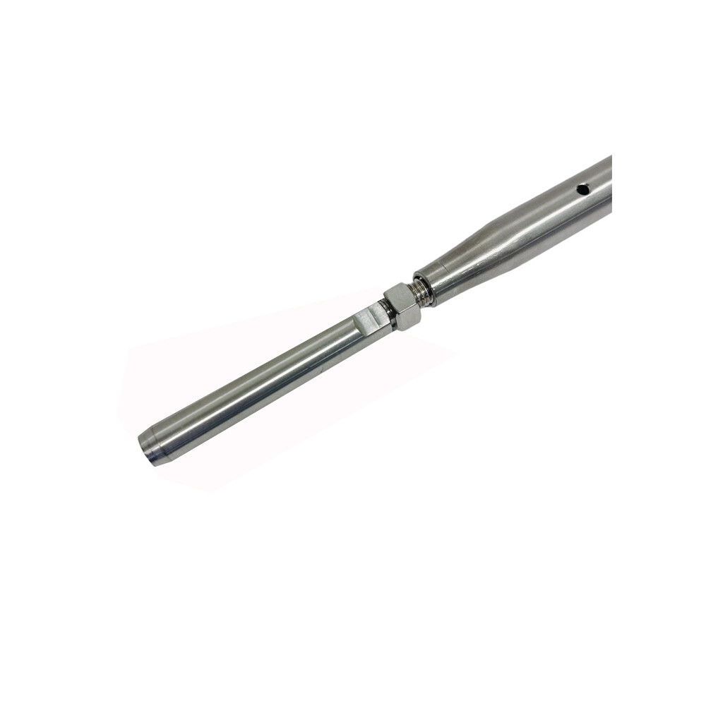 3/8" Stainless Steel Deck Toggle & Swage Stud Turnbuckle For 1/4" Cable 4 Pc