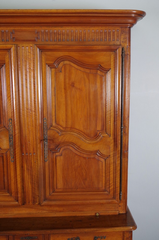 19th Century Walnut Transition Two Body Sideboard