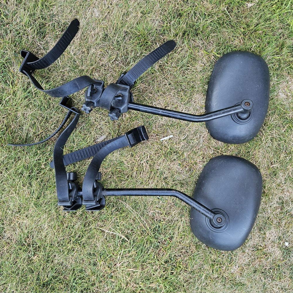 Universal Towing Mirrors Pair Caravan. Elasticated Strap Clip On Fit