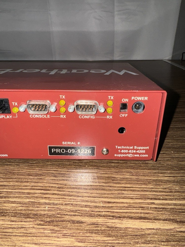 WeatherBug Tracking Station Red Box Weather Data Logger Internet Transmitter