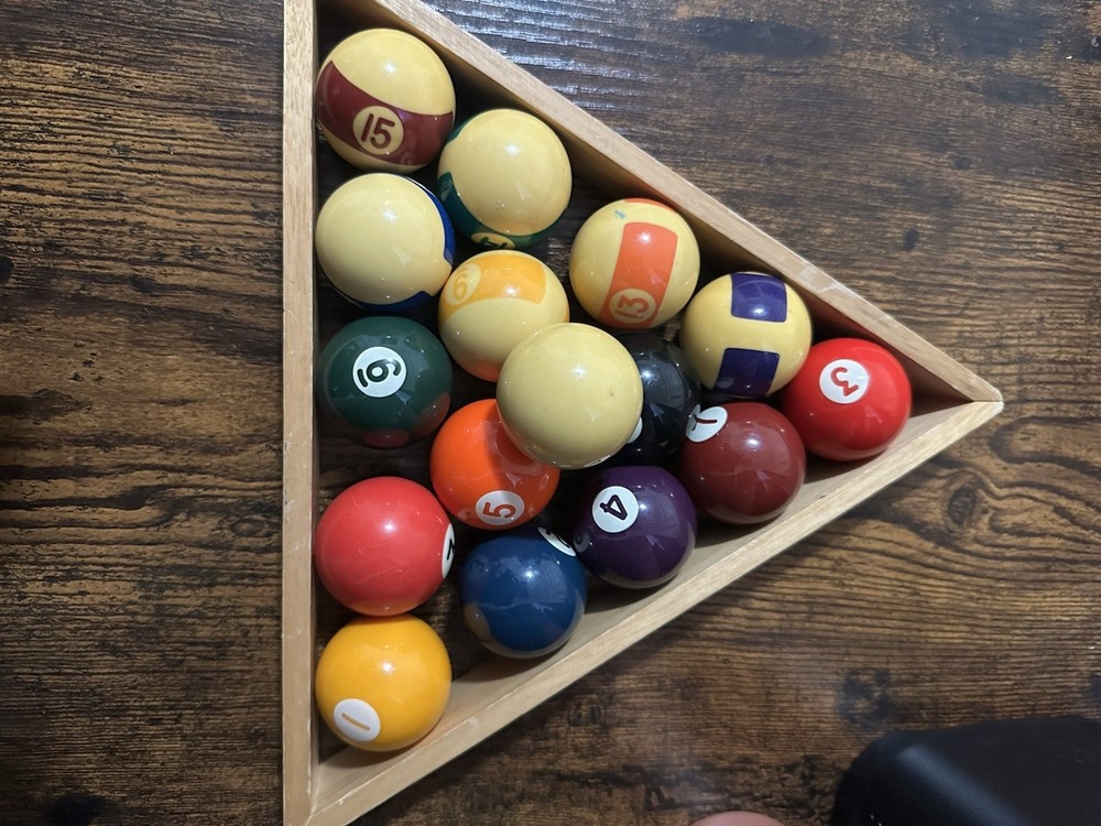Mini billiard balls for decoration