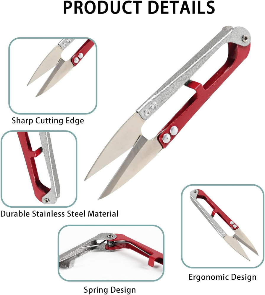 12 PCS Thread Snips for Sewing Scissors Crochet Small Scissors Thread Cutter ...