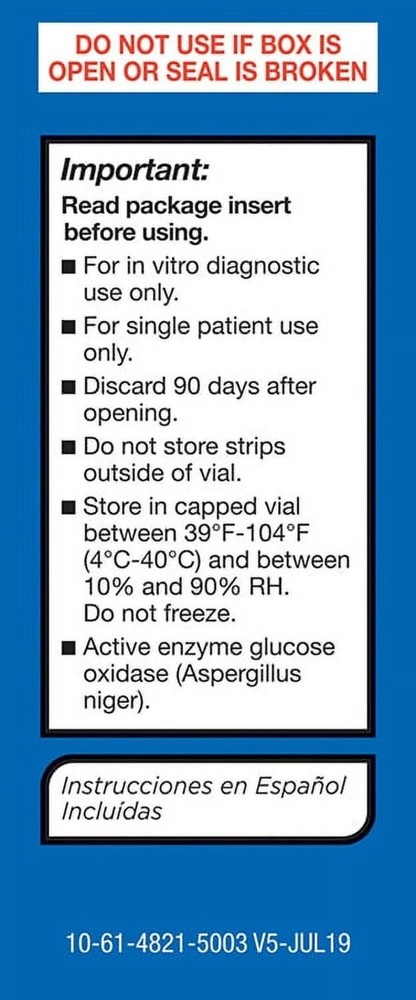 Blood Glucose Test Strips, 50 Count