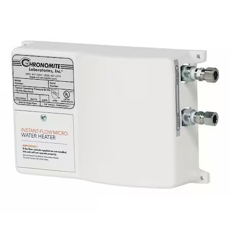 Chronomite M30/208Htr 110F-I Both Electric Tankless Water Heater, Undersink,