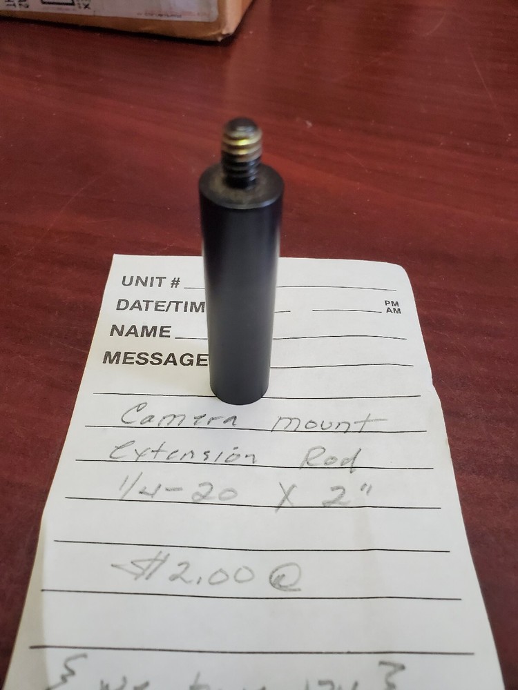 Camera Mount Extension Rod 1/4-20 x 2"