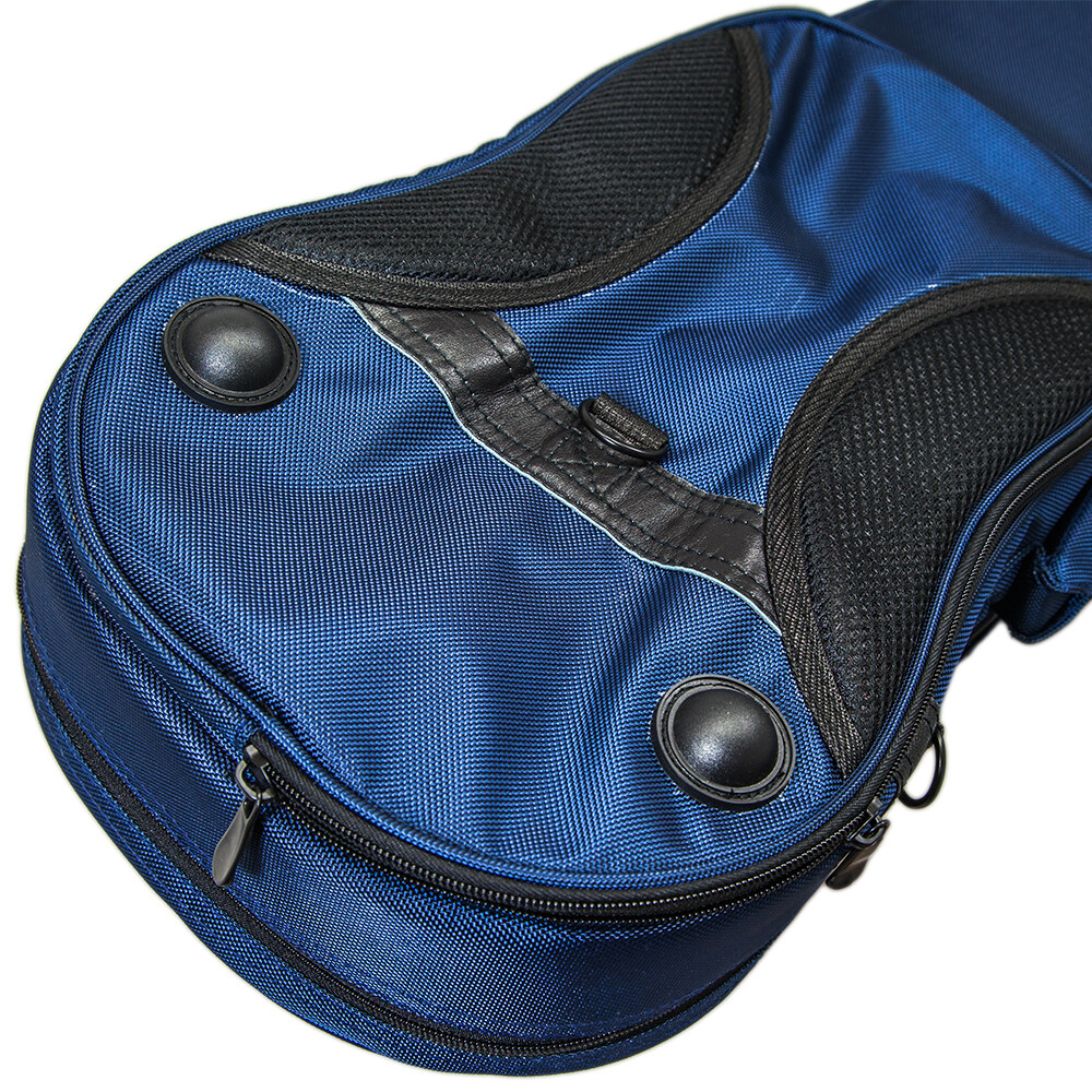 PAITITI Triangular Full Size Violin Soft Bag Lightweight Backpackable Navy Color
