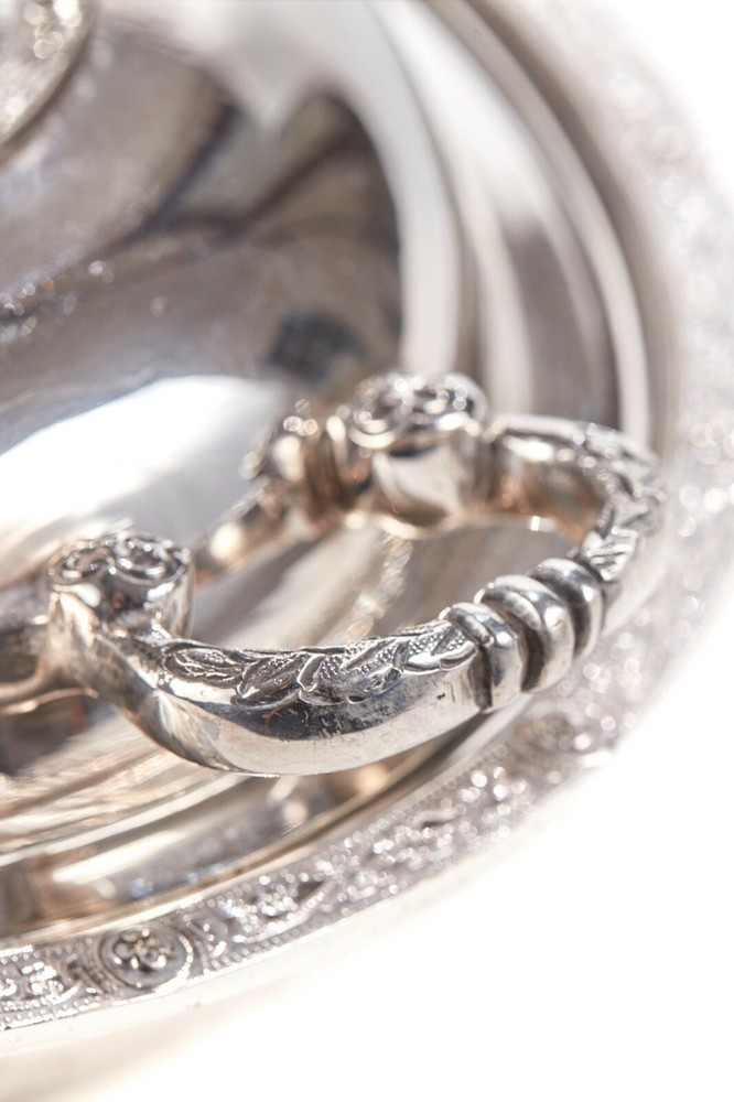 Antique Silver Plated Serving Dish Dates C. 1880
