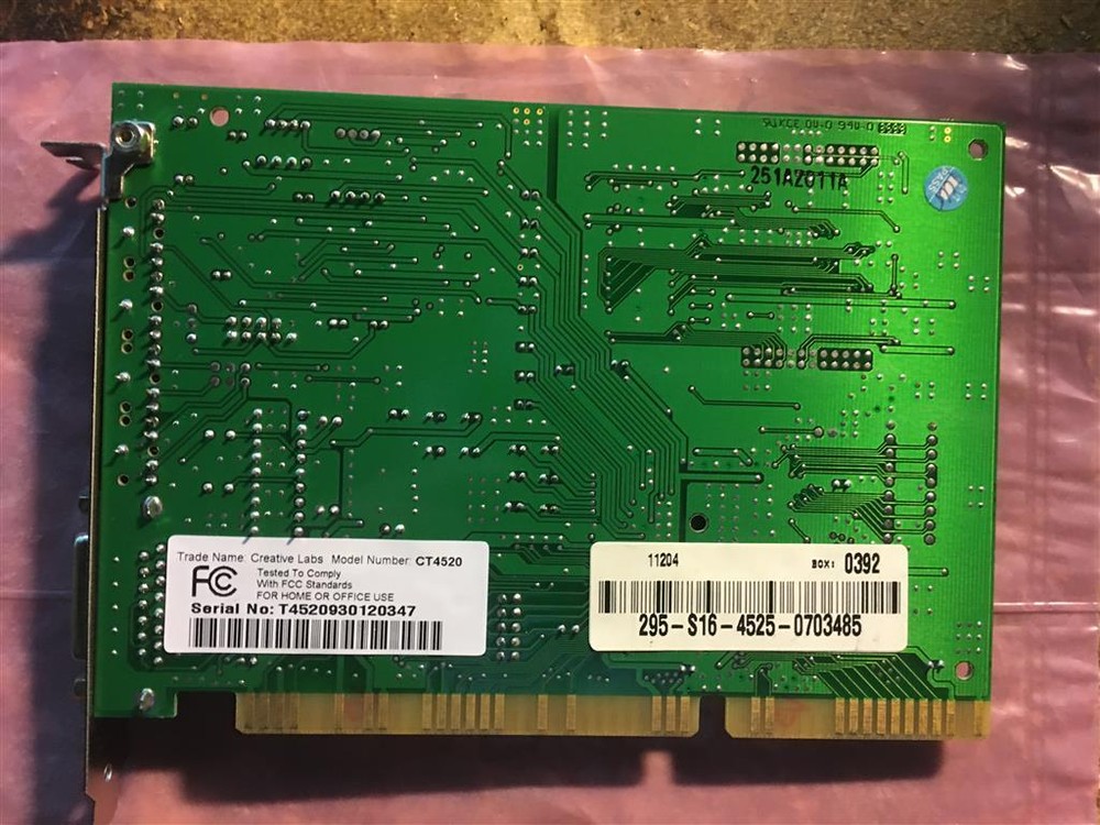 Sound card, CT4520, (b.12A)