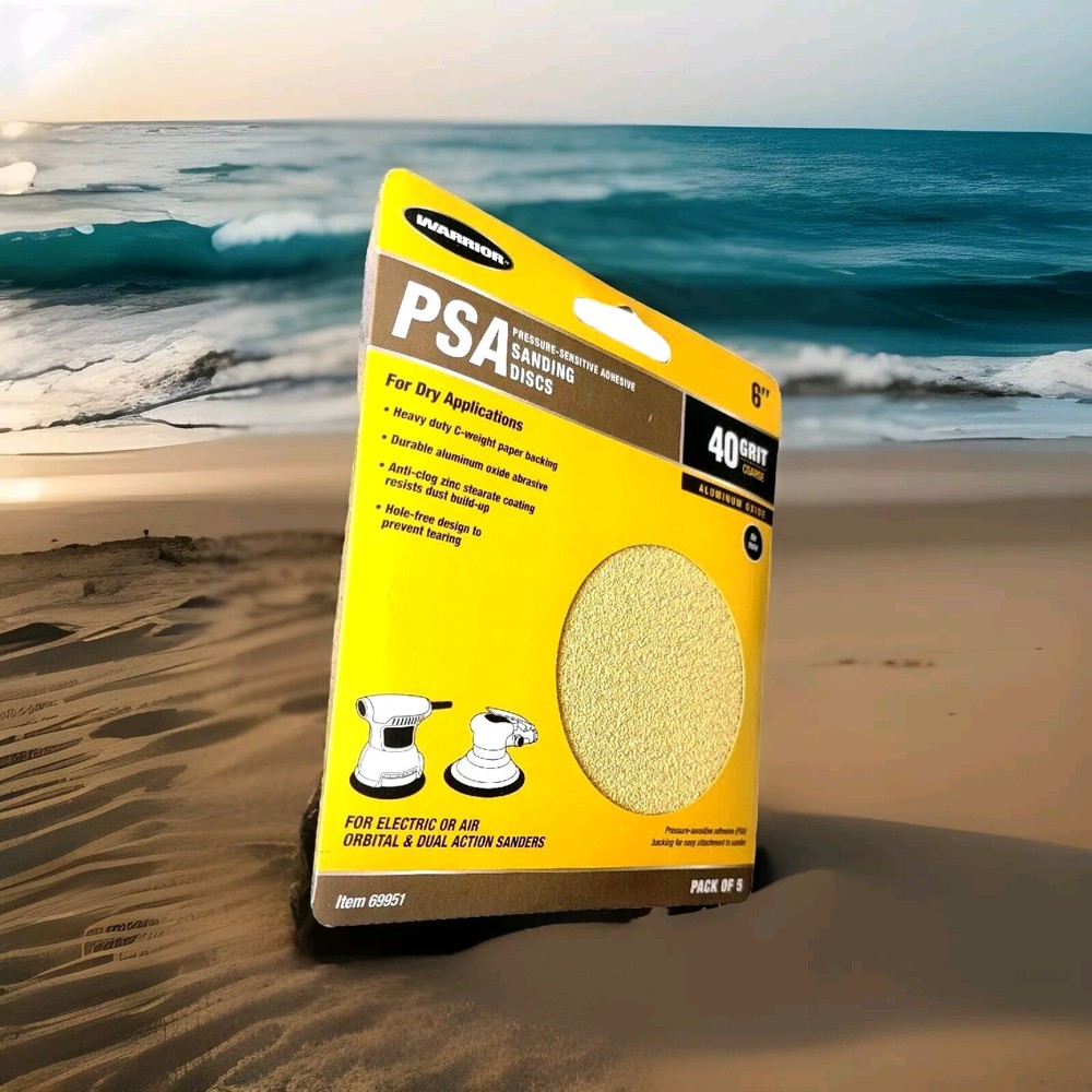 Warrior 40 Grit Sanding Discs 6"/ Pack Of 5