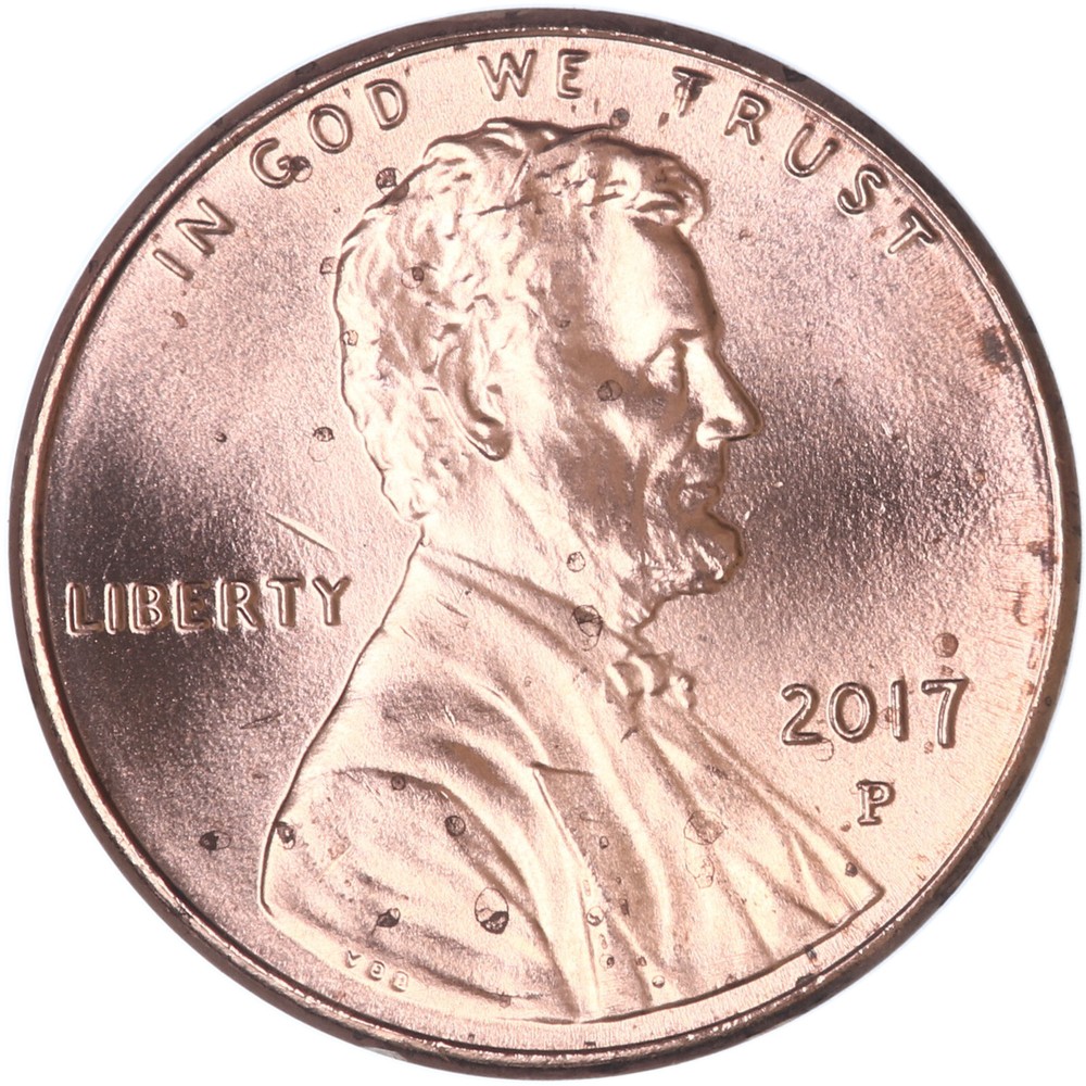 2017 P Lincoln Shield Cent BU Penny US Coin