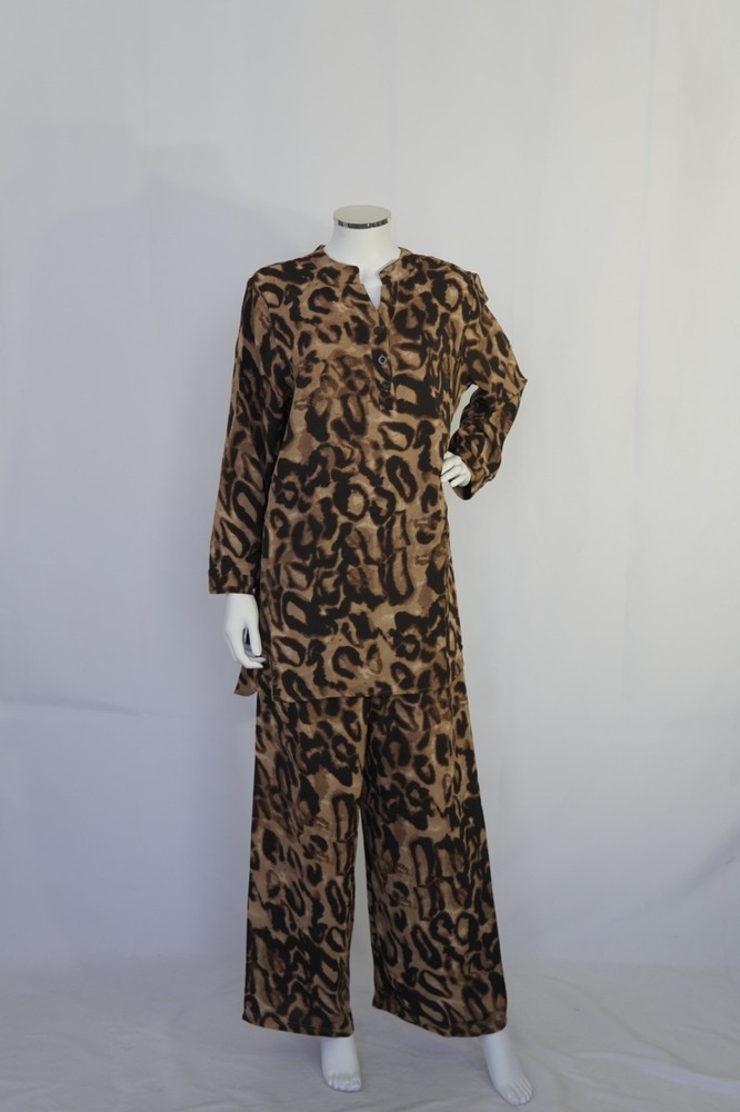 co ord sets - leopard print - spring summer - great quality - modest - one size