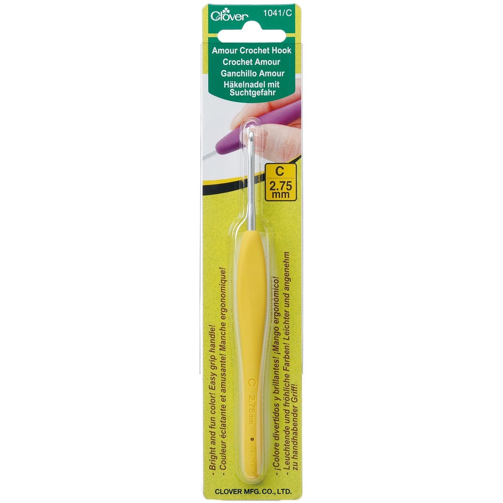 3 Pack - Clover Amour Crochet Hook-Size C2/2.75mm - 1041/C