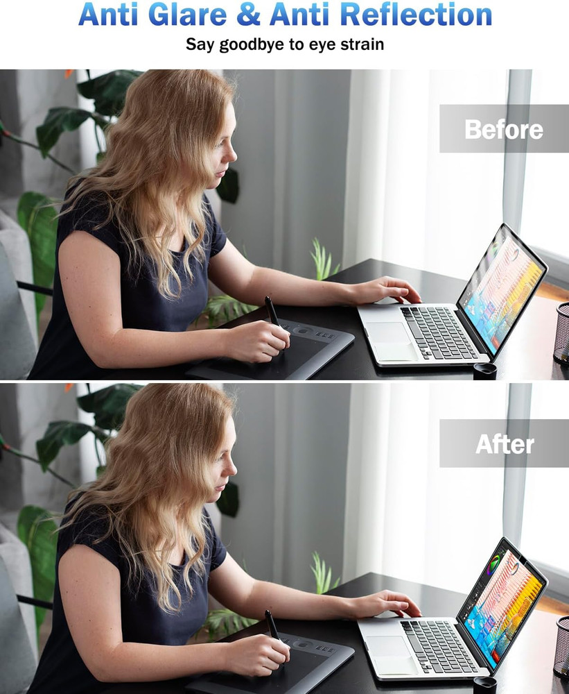 2-Pack anti Blue Light Matte Screen Protector Compatible with Macbook Air 15.3 I