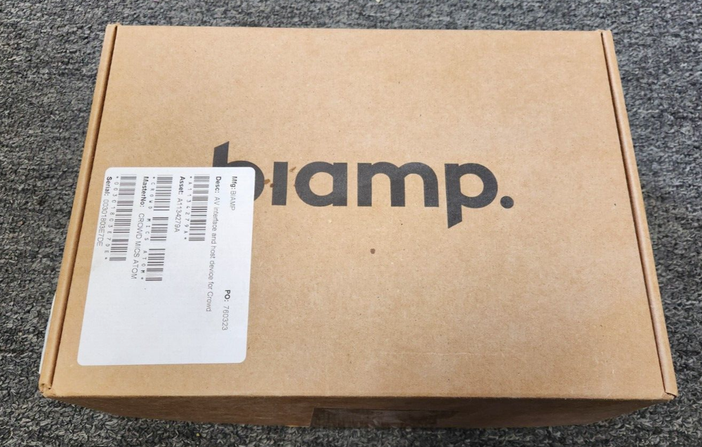 Biamp Crowd Mics ATOM AV Interface Host Device Events Up to 1000 Attendees