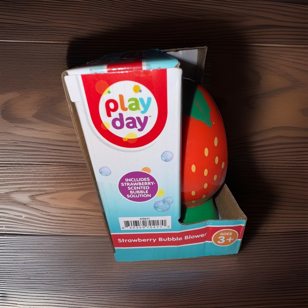 Strawberry Bubble Blower Includes Strawberry Scented Bubble Solution