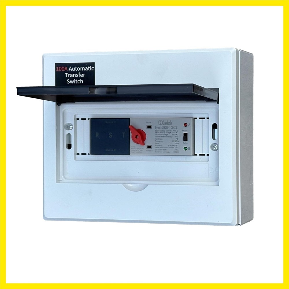 Automatic Generator Transfer Switch 100A 3P 4-Wire 120/240V Automatic/Manual ...